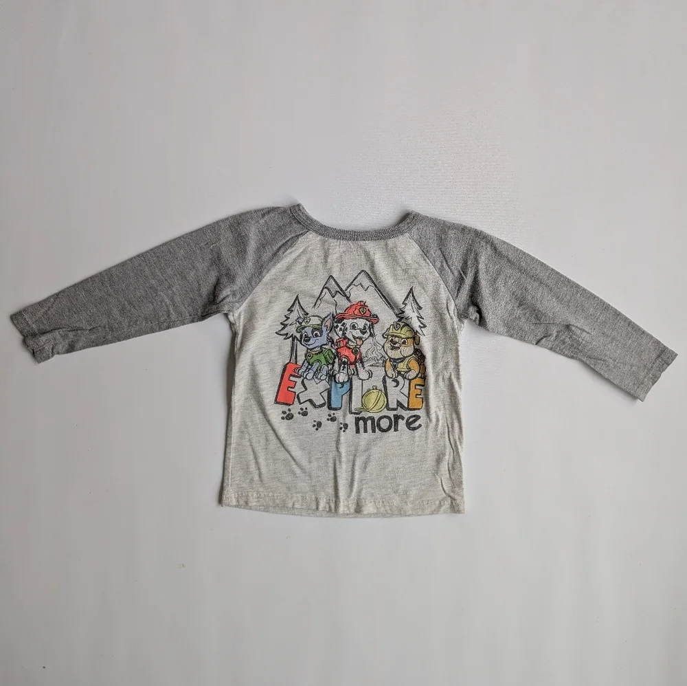 Jumping Beans Gray Adventure Graphic Long Sleeve Tee